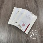 2-pack Refill Paper for A5 Ring Binder 6-hole 100gsm Writing Paper RF01 1 Refill for A5 6-ring binder