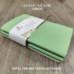 3-Pack Refills for Mini Traveler Notebook RF05 - Fountain Pen Friendly 100gsm Paper 2 refill for mini traveler notebook