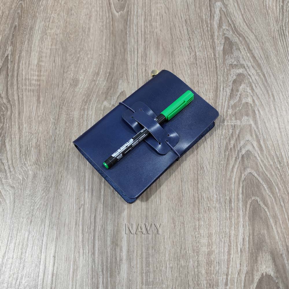 Mini Traveler Notebook Veg Tan Leather Cover Singer Sewn Binding Refills TN01 8 Mini Traveler Notebook Veg Tan Leather Cover Singer Sewn Binding Refills TN01 - Image 6